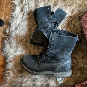 Timberland leather and suede boots